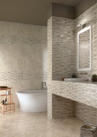 Tevere<br />Floor - Art. 8083<br />Mosaic - Art. 2077<br />Wall - Art. 7683